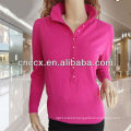 13STC5091 ladies cashmere sweater stand collar